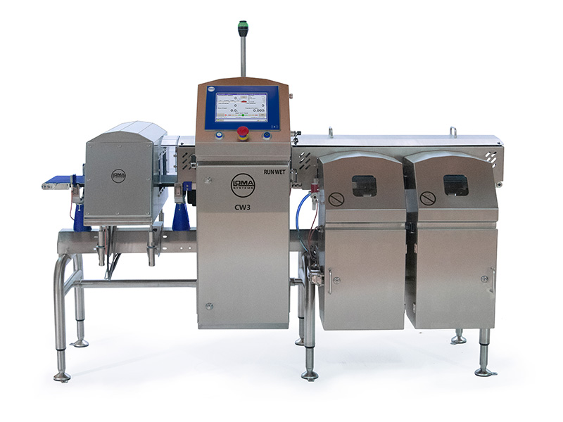 LOMA Checkweigher & Metal Detector RUN-WET Combination System